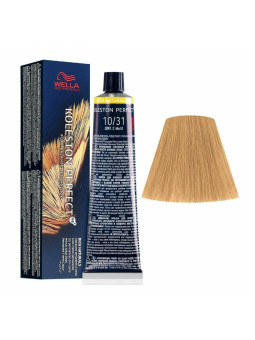 Tinte wella 10/31 koleston Perfect ME rubio super claro dorado ceniza