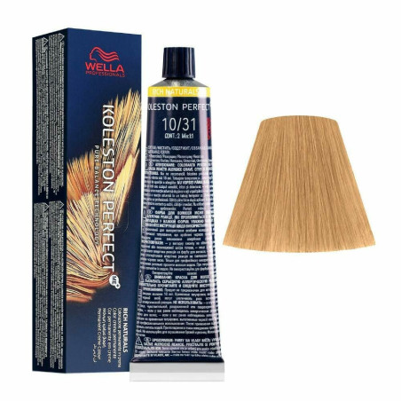 Tinte wella 10/31 koleston Perfect ME rubio super claro dorado ceniza
