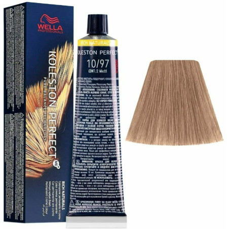Tinte wella 10/97 koleston Perfect ME rubio super claro ceniza marrón
