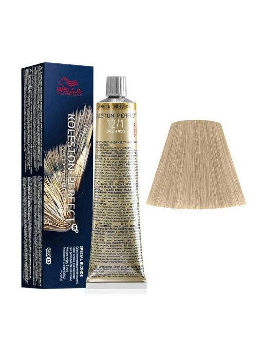 Tinte wella 12/1 koleston Perfect ME superaclarante rubio ceniza