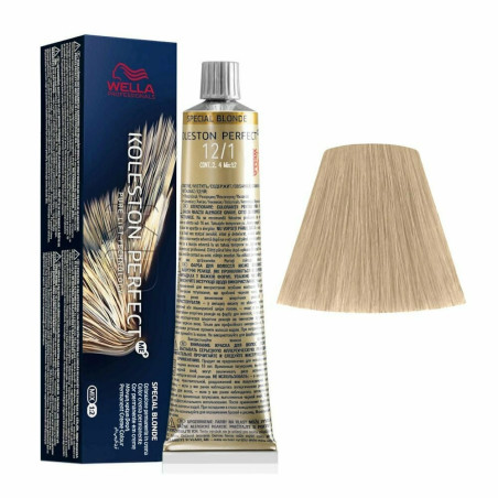 Tinte wella 12/1 koleston Perfect ME superaclarante rubio ceniza