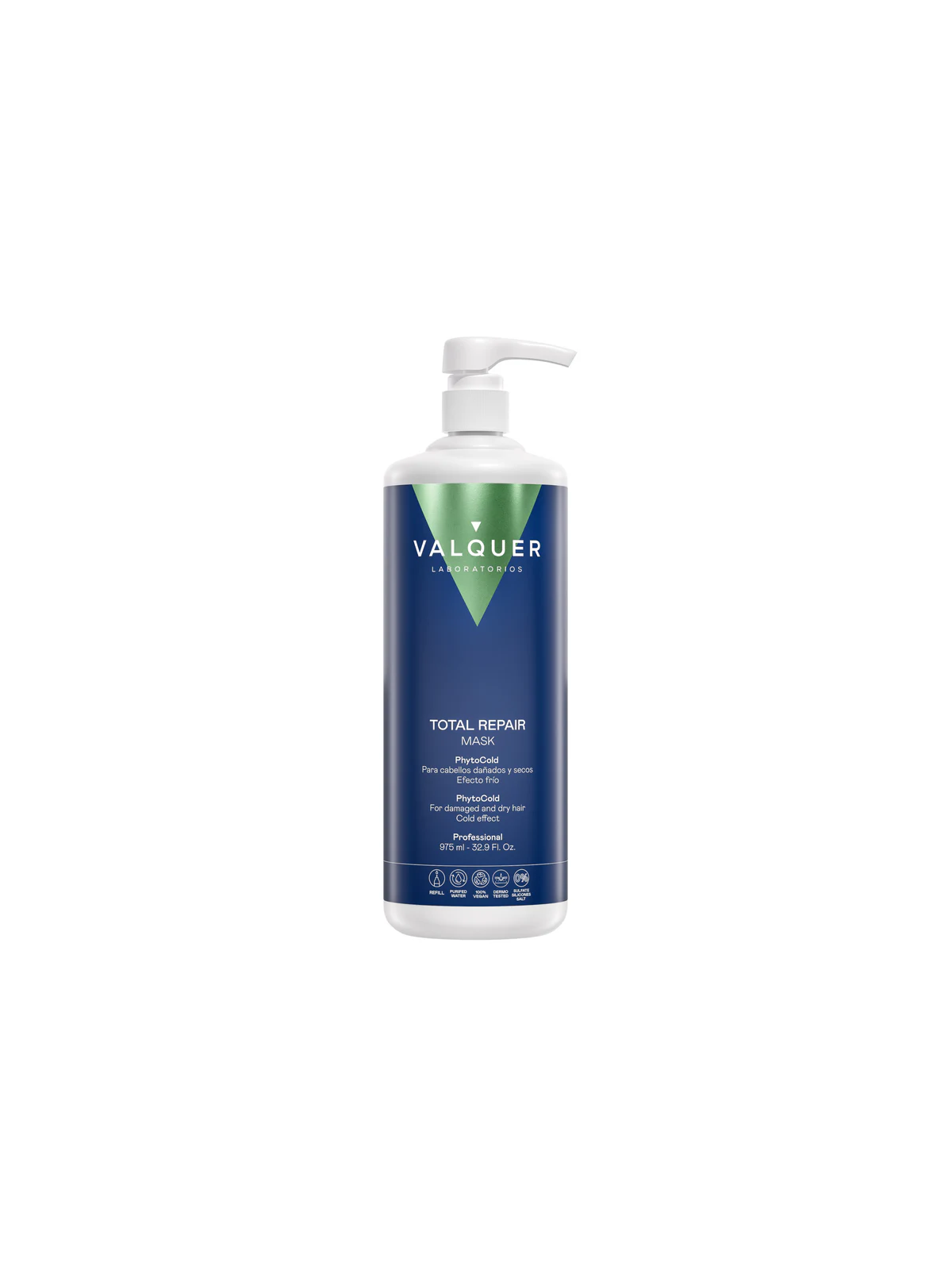 Mascarilla capilar glaciar reparación total valquer 975ml efecto frio