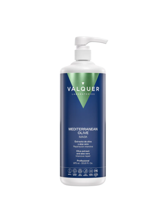 mascarilla reparadora intensiva mediterranean olive 975ml de valquer