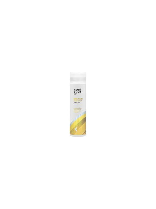 Champú Keen Strok Bain Curly para cabello rizado y ondulado 250 ml con proteina vegetal y aguacate