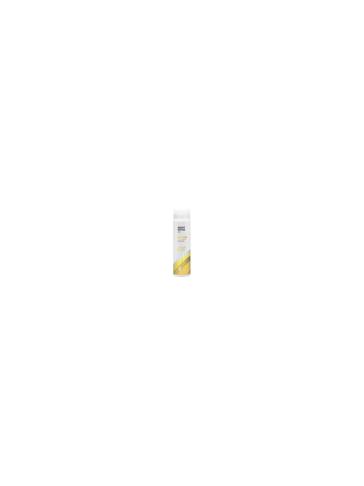 Champú Keen Strok Bain Curly para cabello rizado y ondulado 250 ml con proteina vegetal y aguacate