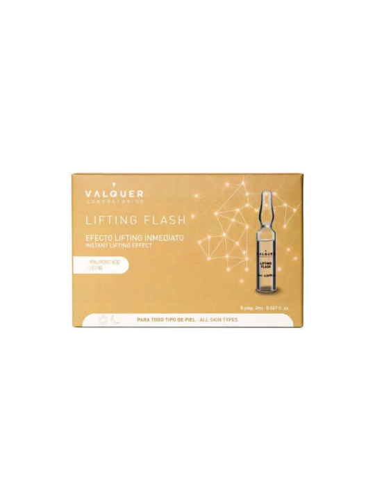 ampollas lifting flash valquer 5 ampollas de 2 ml con ácido hiáluronico veganas
