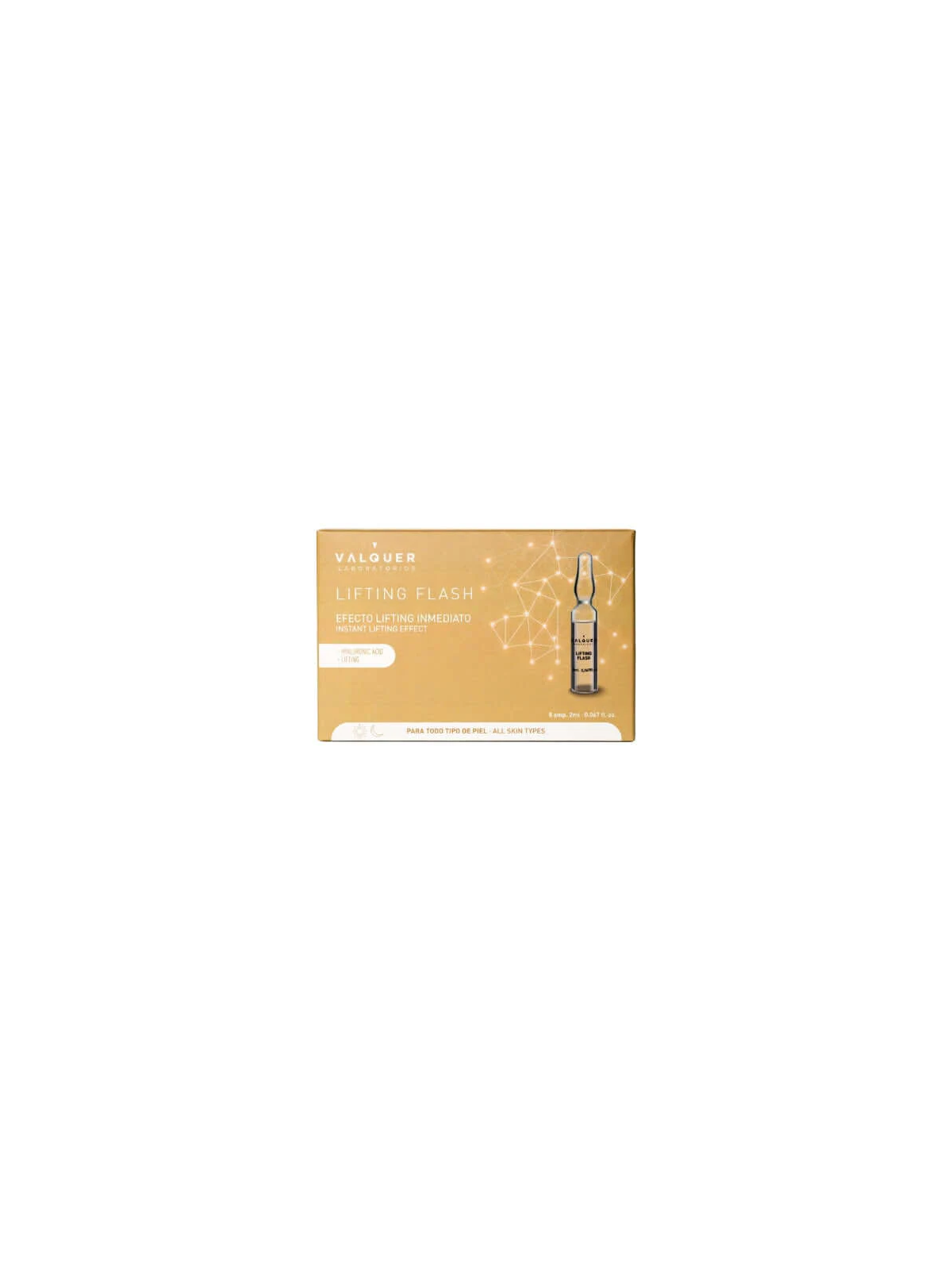 ampollas lifting flash valquer 5 ampollas de 2 ml con ácido hiáluronico veganas