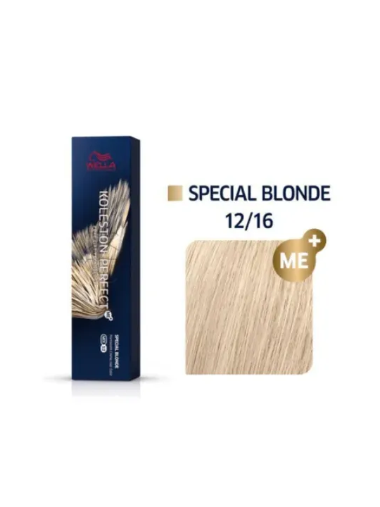 Tinte wella 12/16 koleston Perfect ME superaclarante rubio ceniza violeta