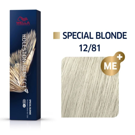 Tinte wella 12/81 koleston Perfect ME superaclarante rubio perla ceniza