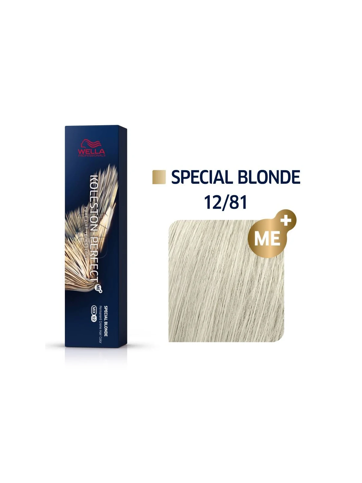 Tinte wella 12/81 koleston Perfect ME superaclarante rubio perla ceniza