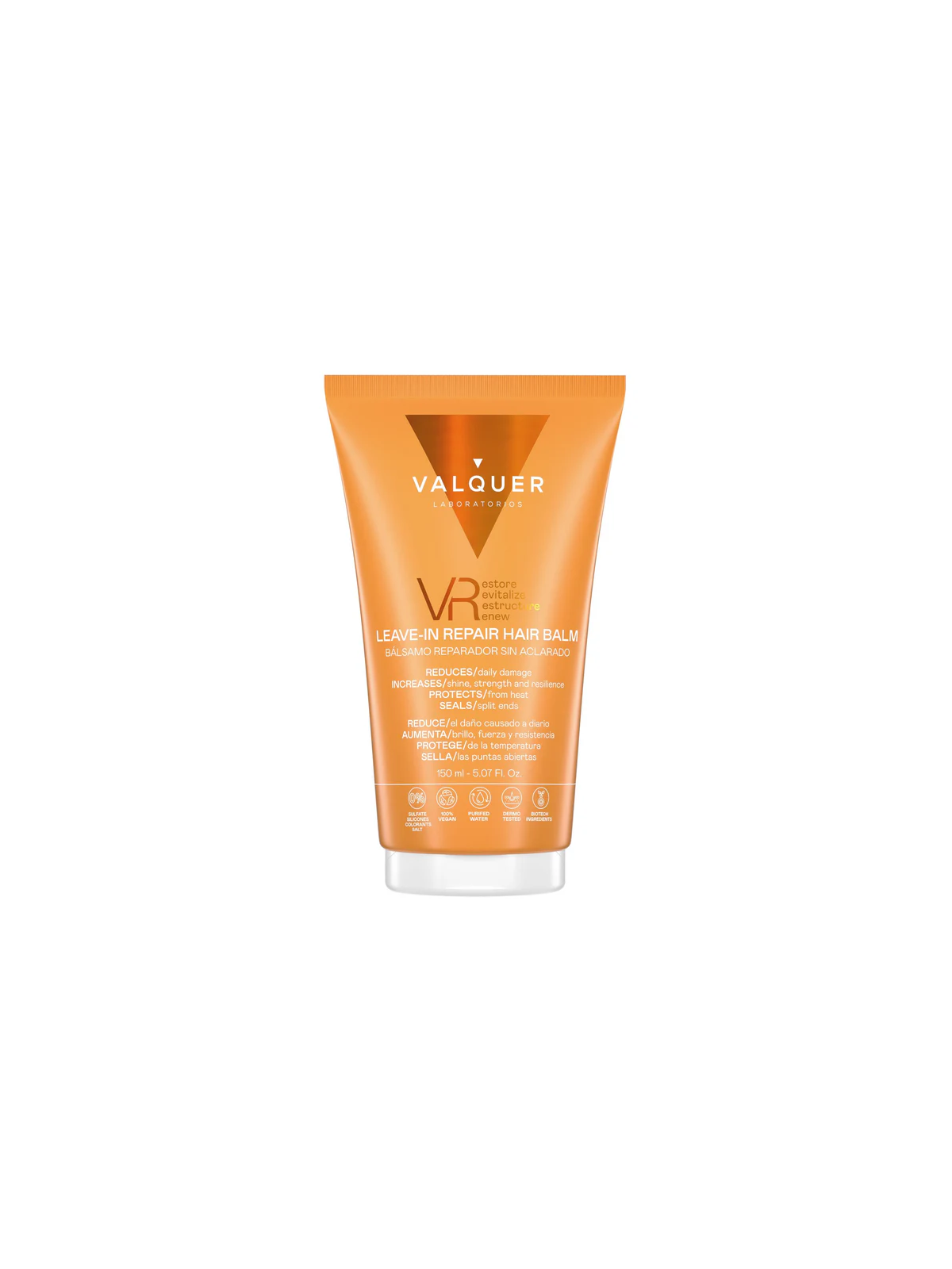 Balsamo capilar reparador sin aclarado Valquer leave-in repair hair balm 150 ml