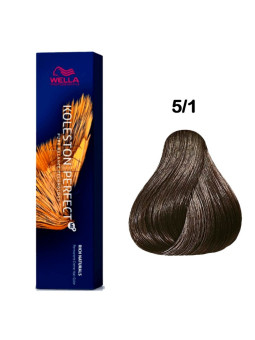 Tinte wella 5/1 koleston Perfect ME castaño claro ceniza