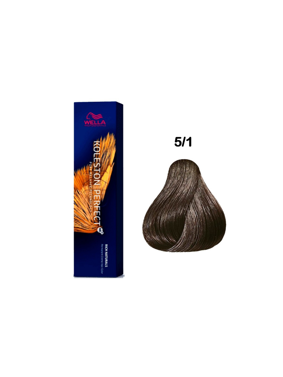 Tinte wella 5/1 koleston Perfect ME castaño claro ceniza