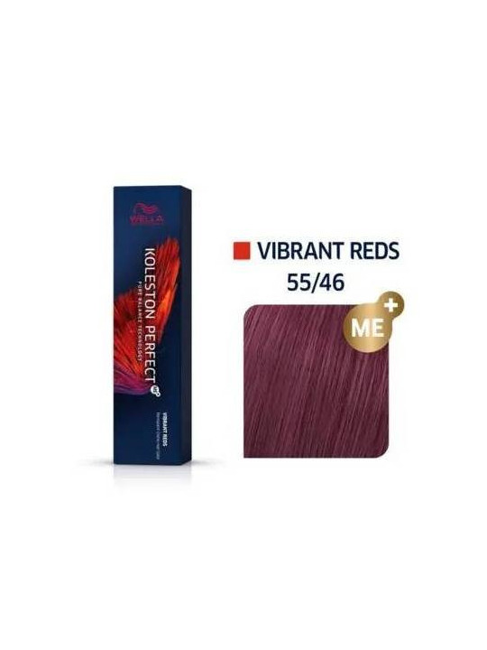 Tinte wella 55/46 koleston Perfect ME castaño claro intenso cobrizo violeta
