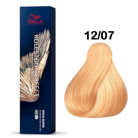 Tinte wella 12/07 koleston Perfect ME superaclarante rubio natural marrón