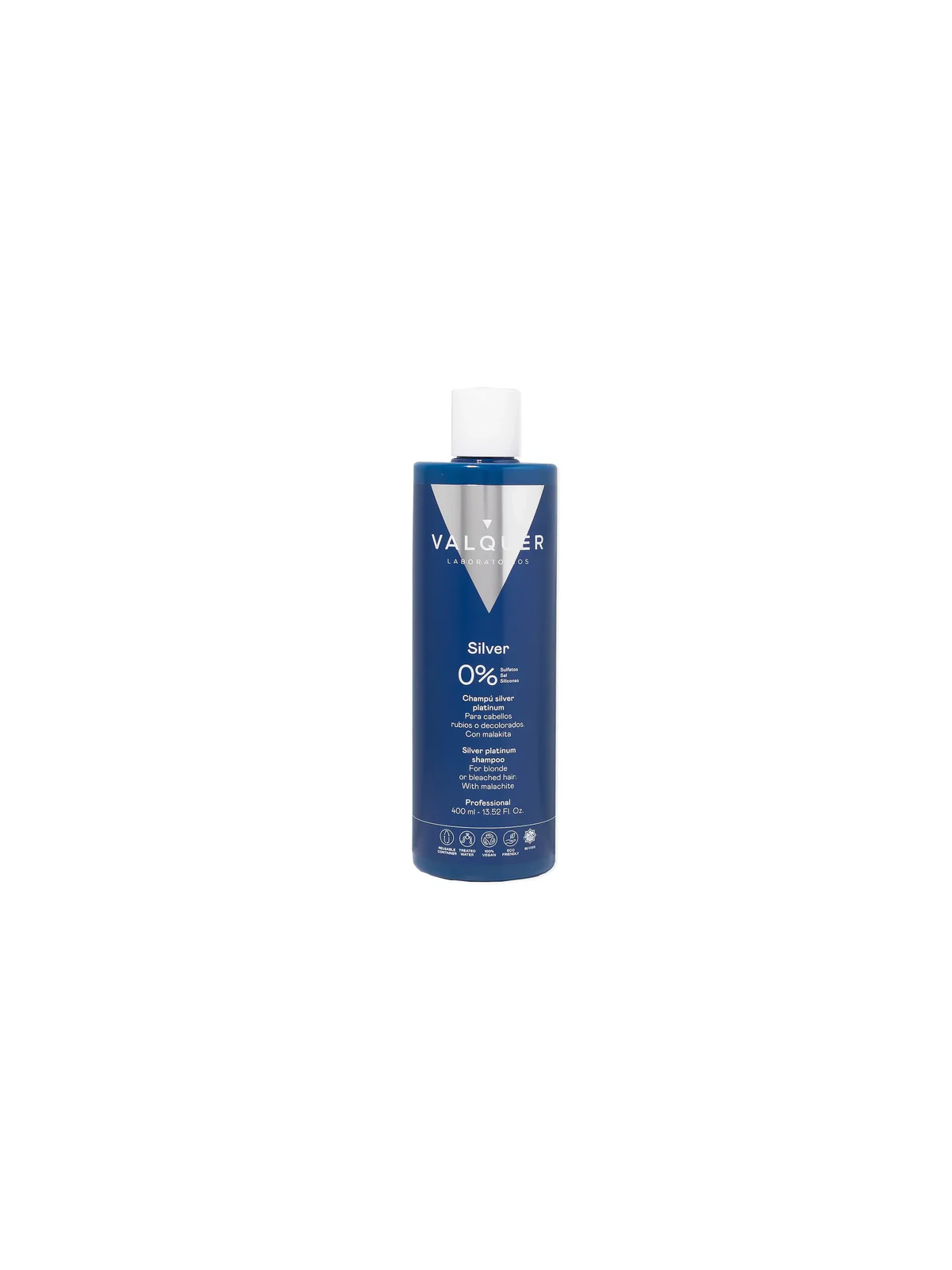 Champú Matizador 0% sin sulfatos - Silver Platinum 400ml Valquer Nueva imagen