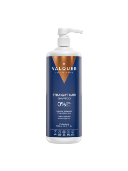 Champú para pelo liso Valquer- 0% Sin sulfatos ni sal 1000ml STRAIGTH HAIR SHAMPOO Capsulas de algodon para cabellos lisos