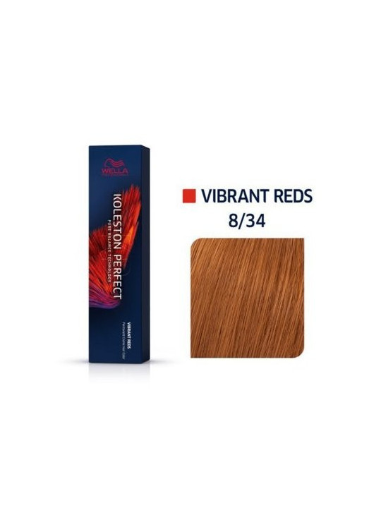 Tinte wella 8/34 koleston Perfect ME rubio claro dorado cobrizo