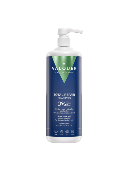 Champú Reparador para cabello dañado zero Valquer- 0% Sin Sulfatos 1000ml nueva imagen