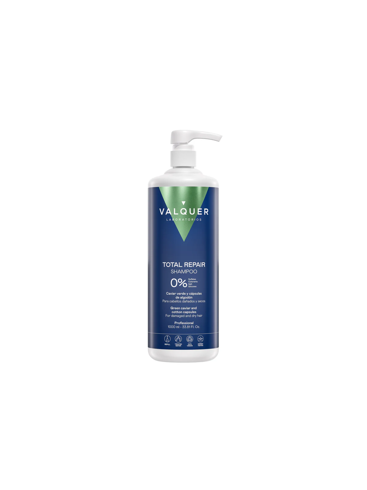 Champú Reparador para cabello dañado zero Valquer- 0% Sin Sulfatos 1000ml nueva imagen
