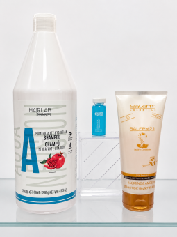 pack duna compuesto por champu hidratante salerm 1.200 ml, salerm21 de jazmin y ampolla keen strok filler