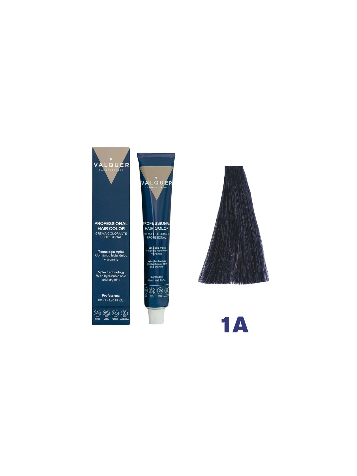 tinte valquer 1A negro azulado 60 ml