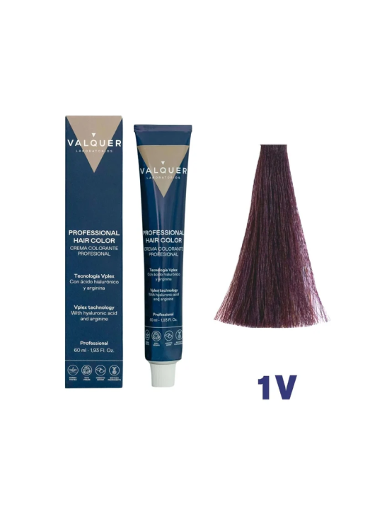 tinte valquer 1V negro violeta 60 ml