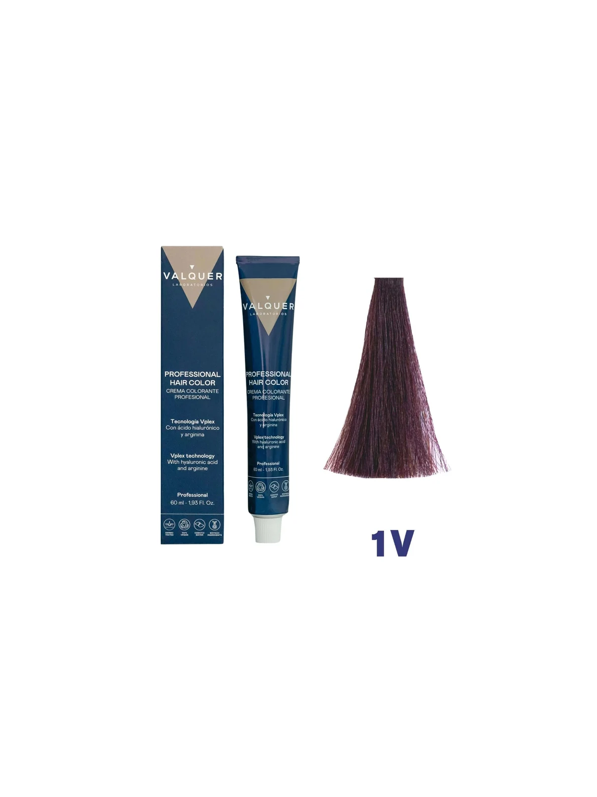 tinte valquer 1V negro violeta 60 ml