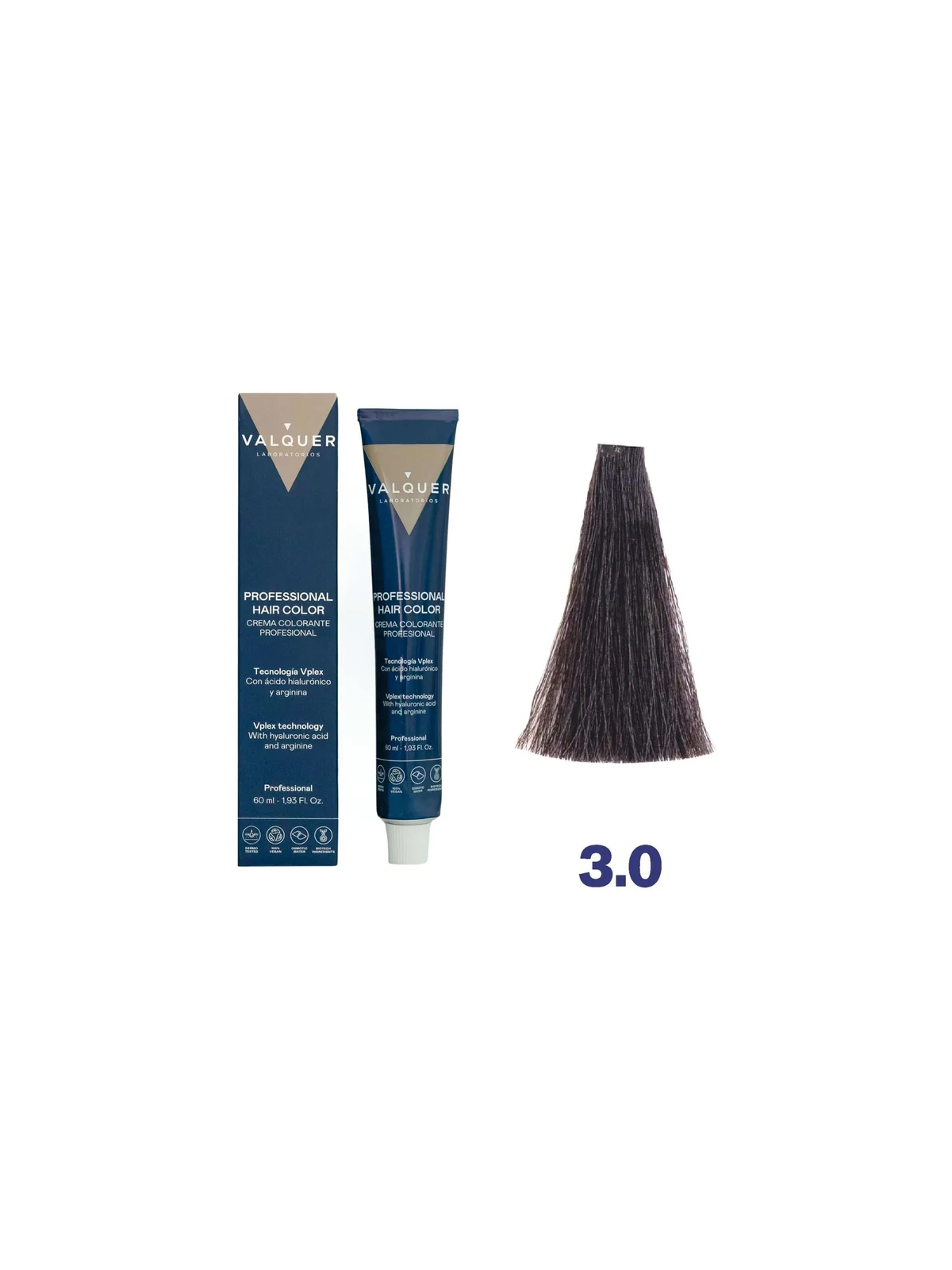 tinte valquer 3/0 castaño oscuro 60 ml