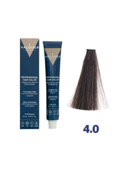 tinte valquer 4/0 castaño medio 60 ml