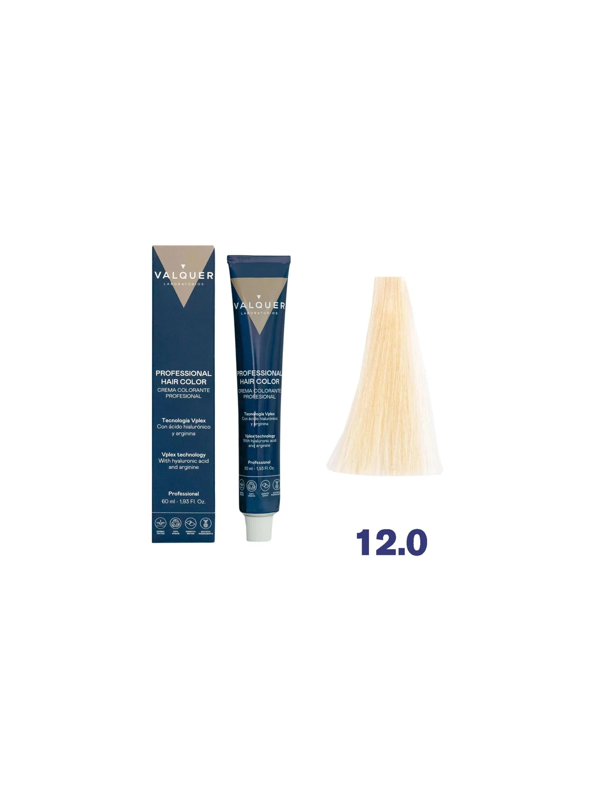 tinte valquer 12/0 superaclarante natural  60 ml