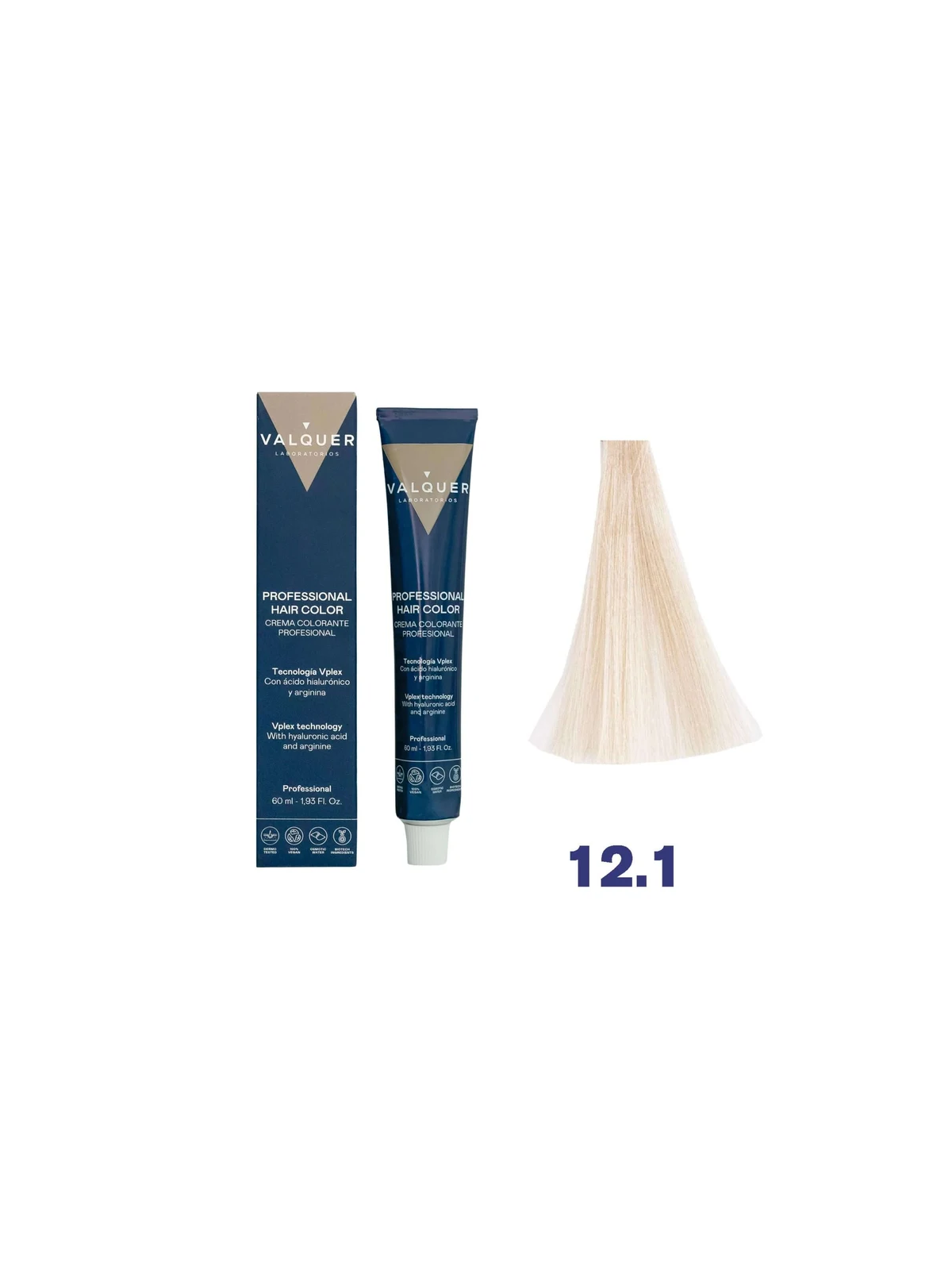 tinte valquer 12/1 superaclarante ceniza 60 ml