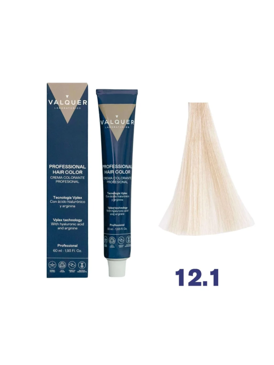 tinte valquer 12/1 superaclarante ceniza 60 ml