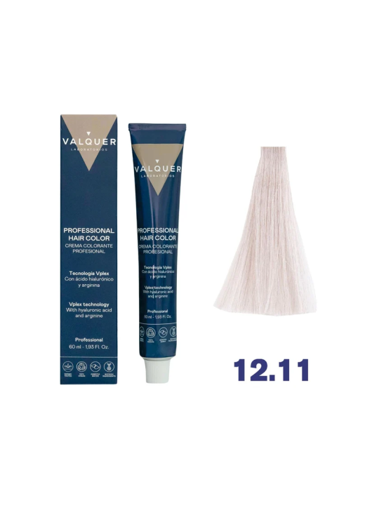 tinte valquer 12/11 superaclarante ceniza intenso  60 ml