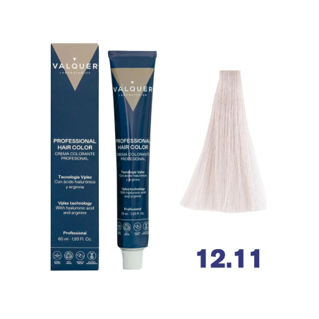 tinte valquer 12/11 superaclarante ceniza intenso  60 ml