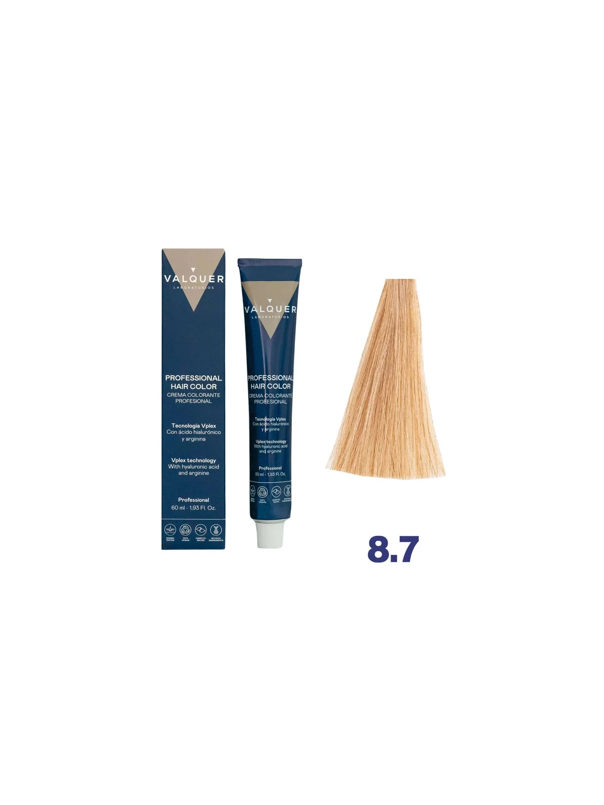 tinte valquer 8.7 Rubio Claro Beige