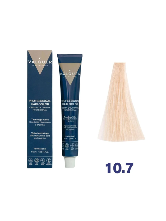 tinte valquer  10.7 Rubio Platino Beige
