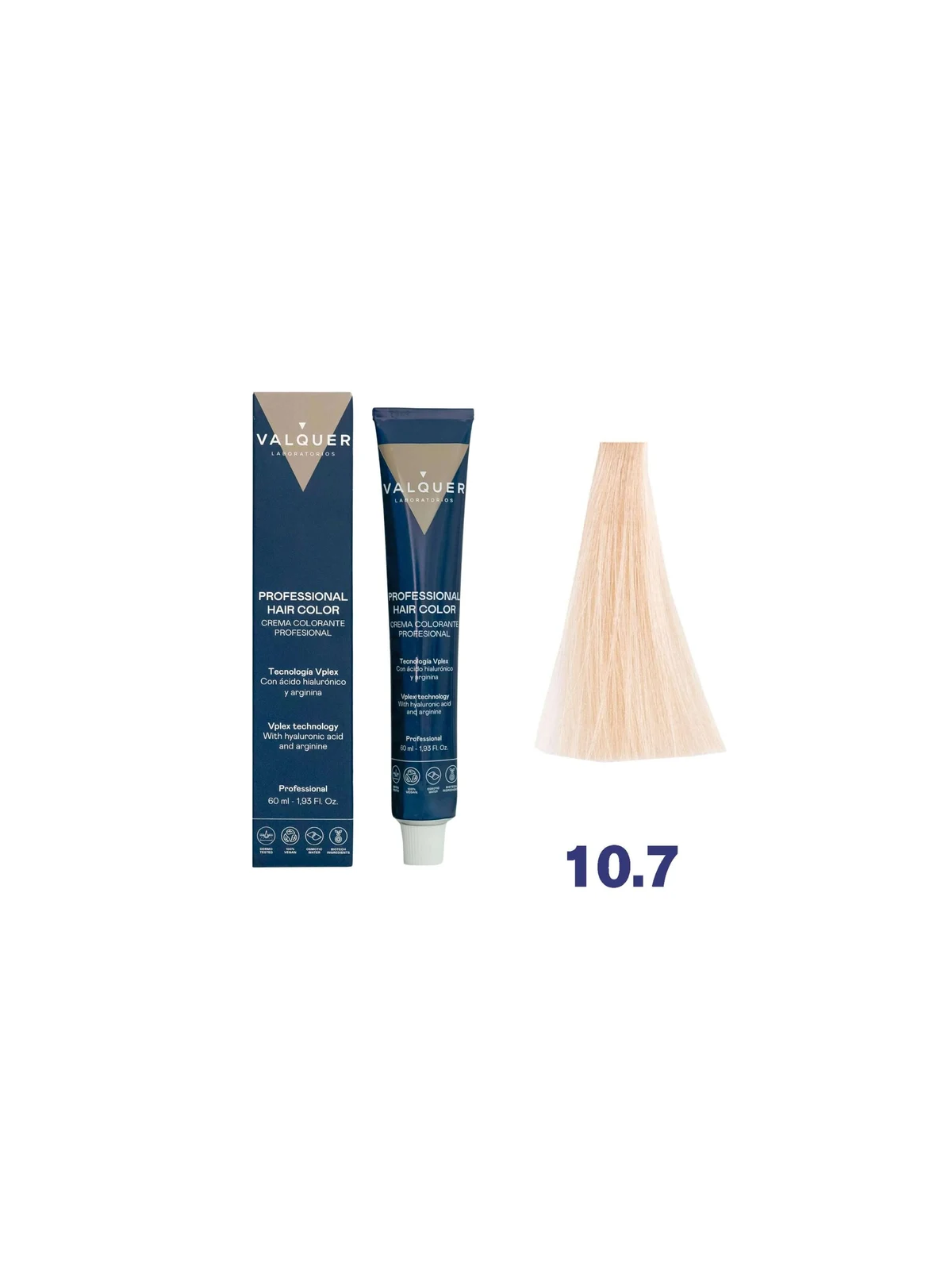 tinte valquer  10.7 Rubio Platino Beige