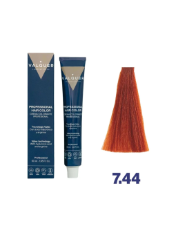 Tinte  valquer 7.44 Rubio Medio Cobrizo Intenso