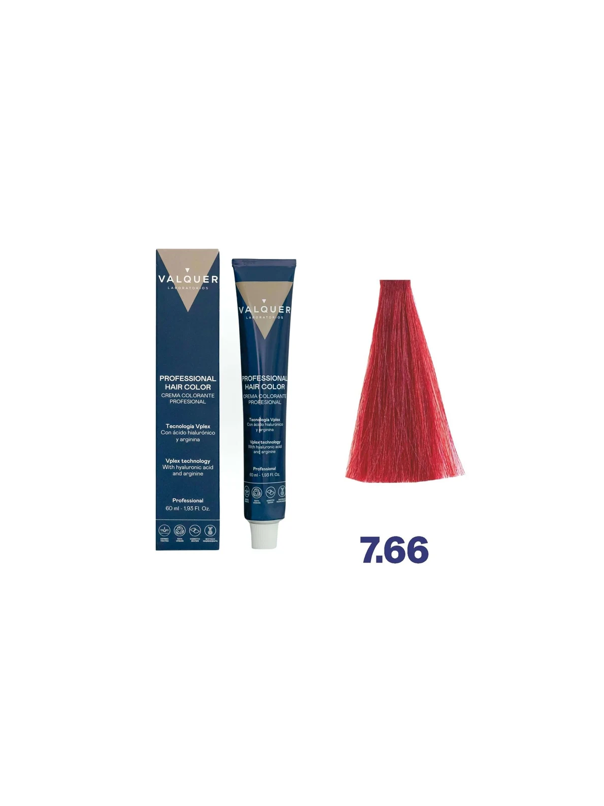 Tinte  valquer 7.66 Rubio Medio Rojizo Intenso