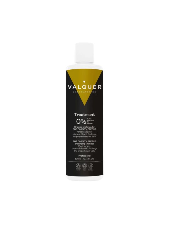 Valquer Laboratorios Valquer - Champú Prolongador Tratamiento SBS Divinity Effect - Queratina Vegetal y Vitamina E - 300 Ml