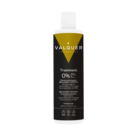 Valquer Laboratorios Valquer - Champú Prolongador Tratamiento SBS Divinity Effect - Queratina Vegetal y Vitamina E - 300 Ml