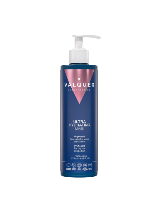 Valquer Laboratorios Mascarilla Ultrahidratante 275 Ml - Pelo Seco - Sin Sulfatos - Efecto Inmediato