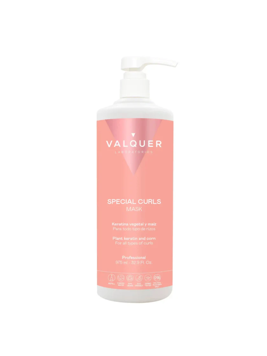 Valquer Laboratorios Mascarilla Método Curly 975ml Valquer - Hidratación Máxima para Pelo Rizado