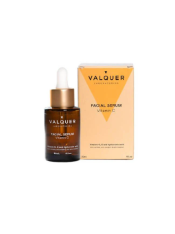 Valquer Laboratorios Sérum Facial Vitamina C 30ml - 91.5% Ingredientes Naturales - Hidratación Inmediata