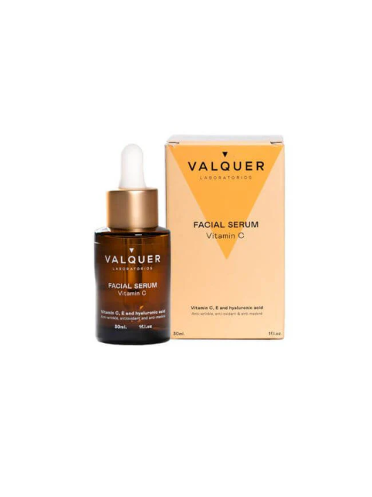 Valquer Laboratorios Sérum Facial Vitamina C 30ml - 91.5% Ingredientes Naturales - Hidratación Inmediata