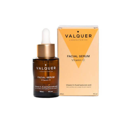 Valquer Laboratorios Sérum Facial Vitamina C 30ml - 91.5% Ingredientes Naturales - Hidratación Inmediata