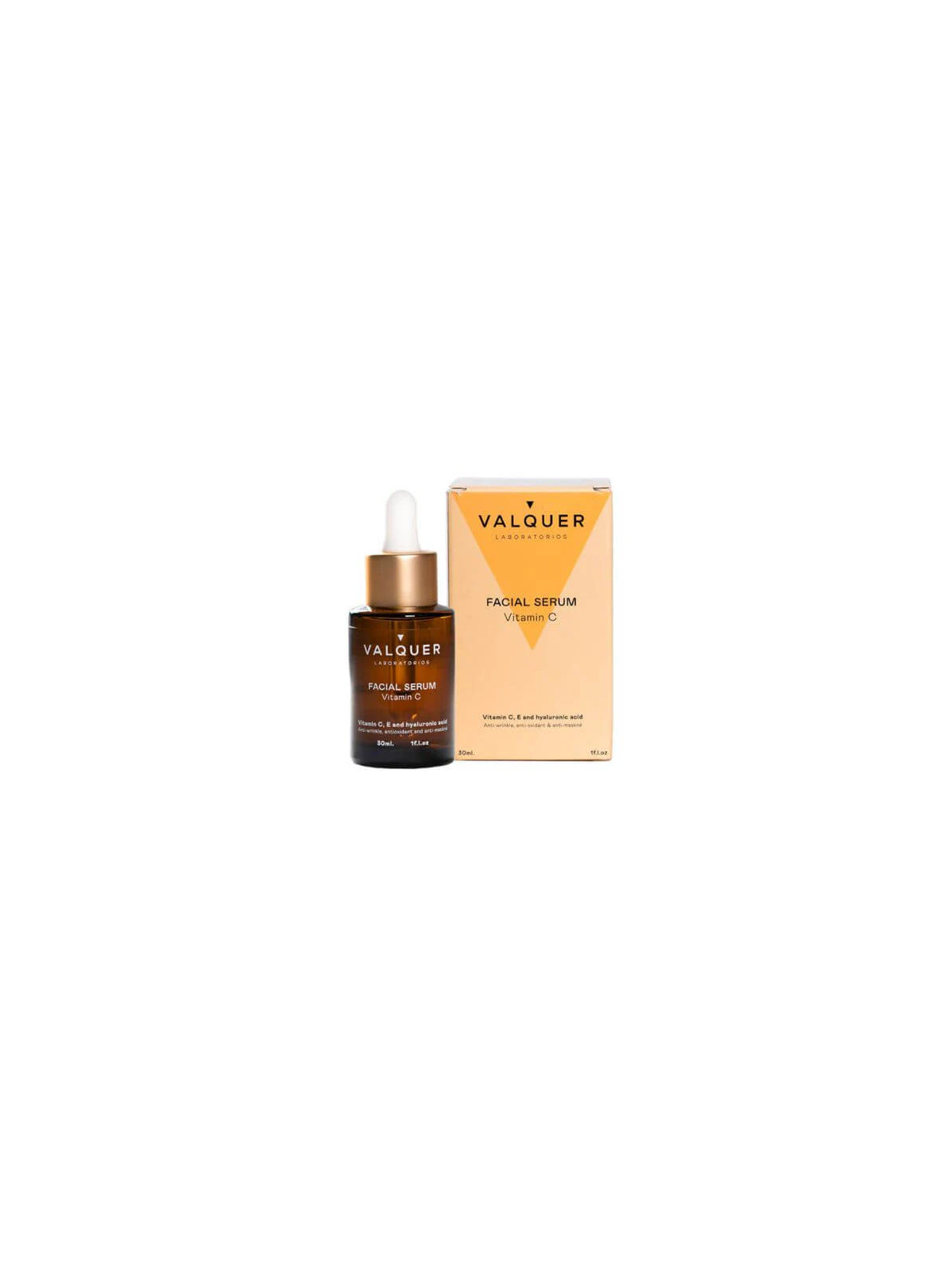 Valquer Laboratorios Sérum Facial Vitamina C 30ml - 91.5% Ingredientes Naturales - Hidratación Inmediata
