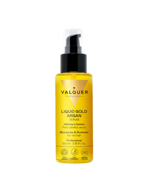 Valquer Laboratorios Serum Argán Oro Líquido Valquer - Rico en Aceite de Argán - Hidrata y Nutre el Pelo 100ml