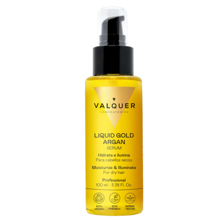 Valquer Laboratorios Serum Argán Oro Líquido Valquer - Rico en Aceite de Argán - Hidrata y Nutre el Pelo 100ml